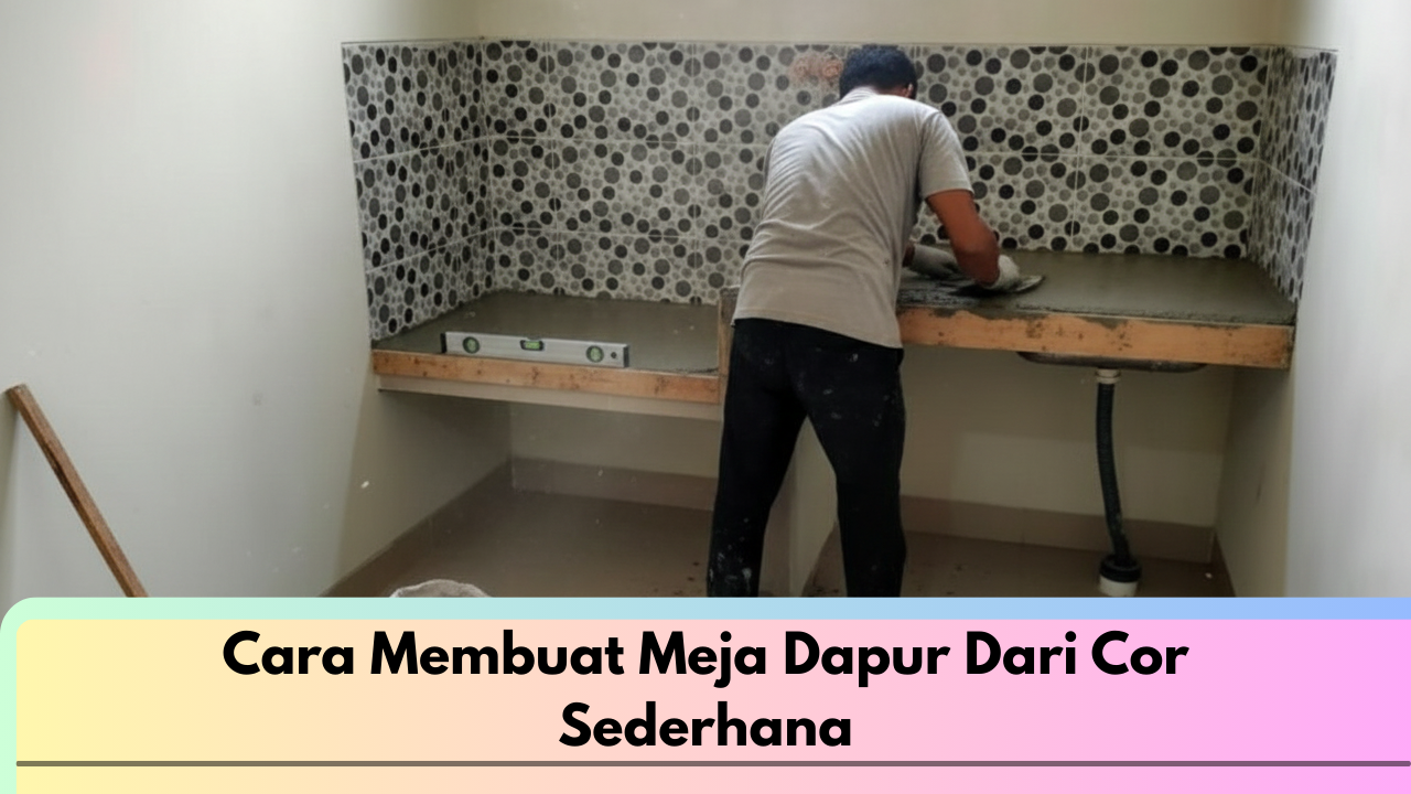 Cara Membuat Meja Dapur Dari Cor Sederhana
